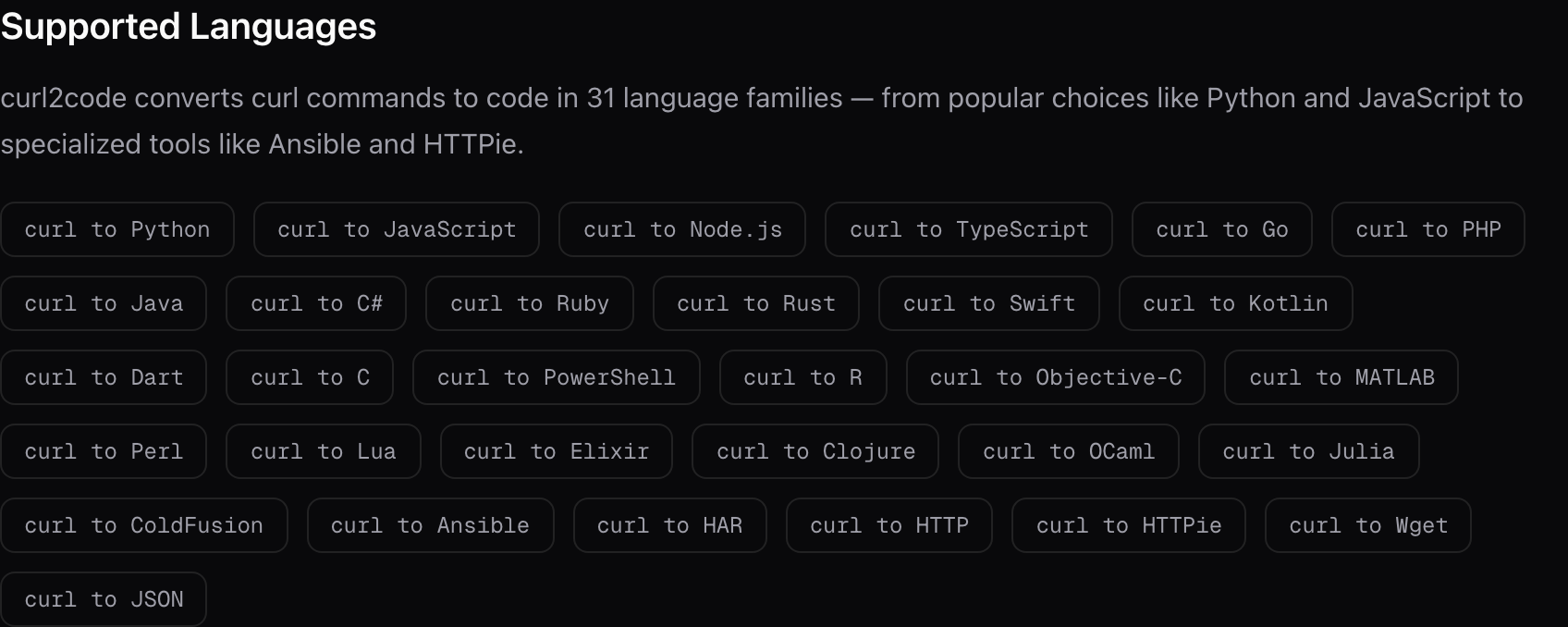 31 язык и 49 вариантов — вся конвертация на WebAssembly, на стороне клиента.